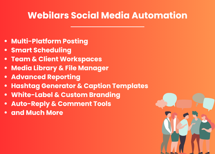 Webilars Social Media Automation (SaaS)
